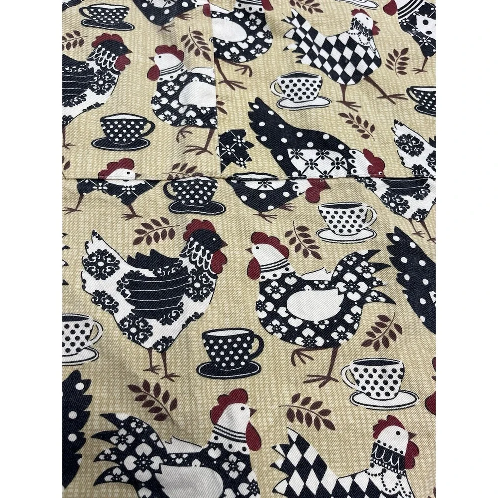 Kitchen Wears Cotton Apron, Hen & coffee Cup